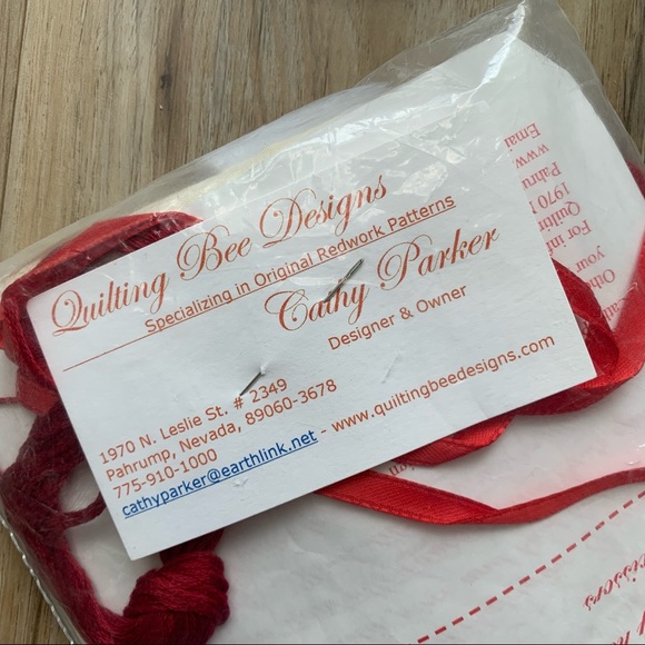 Quilting Bee Designs Other Redwork Chatelaine Kit By Cathy Parker